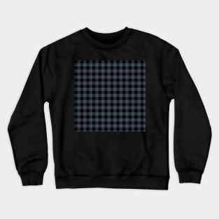 Blue Charcoal Medium Gingham by Suzy Hager      Black & Blue Crewneck Sweatshirt